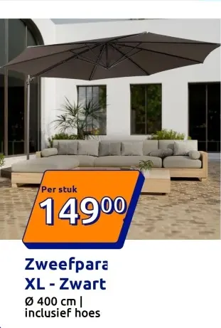 Promotie: Zweefpara XL - Zwart