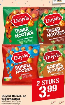 Aanbieding: Duyvis Borrel- of tijgernootjes