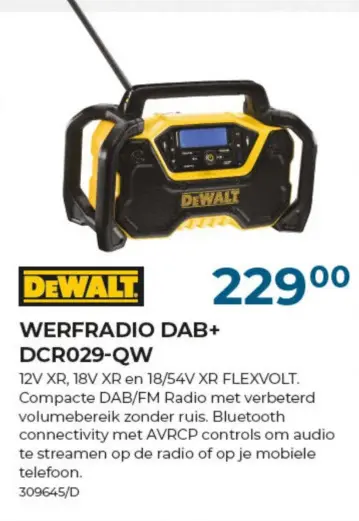 Promotie: Werfradio dab+ dcr029-qw