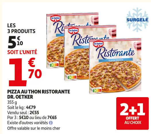 Aanbieding: Pizza au thon Ristorante