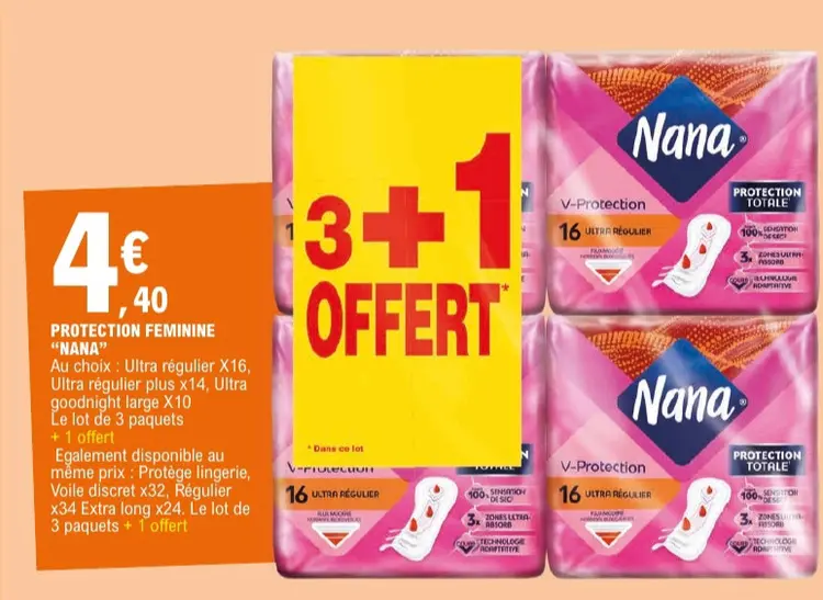 Offre: Protection feminine