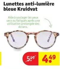 Offre: Lunettes anti-lumière bleue