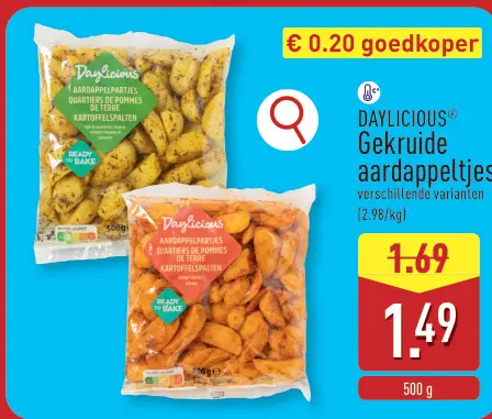 Promotie: Gekruide aardappeltjes