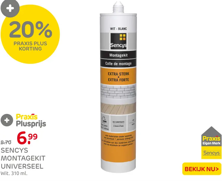 Aanbieding: Sencys montagekit universeel