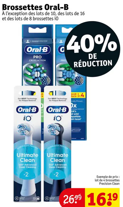 Offre: Brosses à dents Oral-B