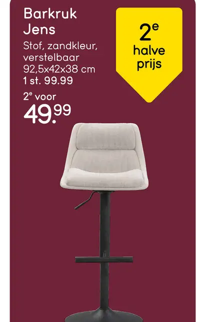 Aanbieding: Barkruk Jens