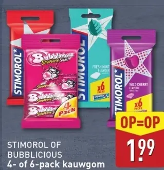 Aanbieding: Stimorol of BUBBLICIOUS