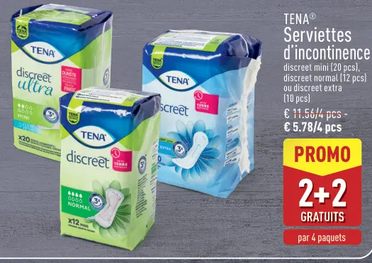 Offre: Serviettes d'incontinence