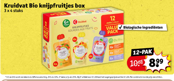 Aanbieding: Kruidvat Bio knijpfruitjes box