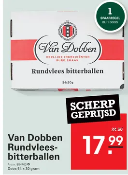 Aanbieding: Van Dobben Rundvleesbitterballen