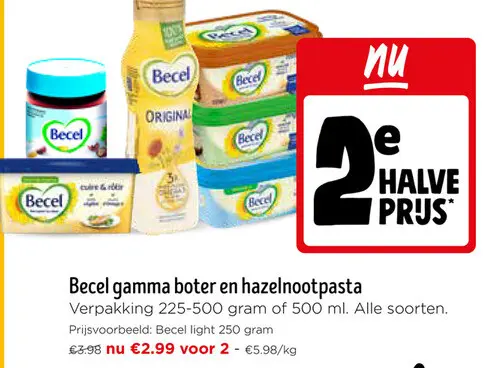 Promotie: Becel gamma boter en hazelnootpasta