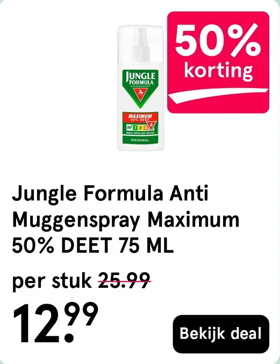 Aanbieding: Jungle Formula Anti Muggenspray Maximum