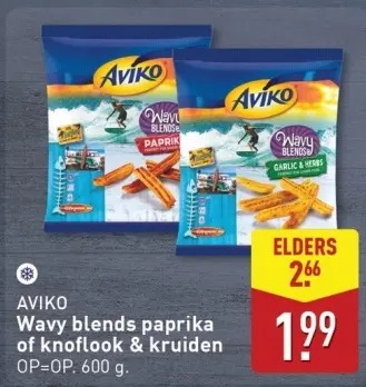 Aanbieding: Wavy blends paprika of knoflook & kruiden