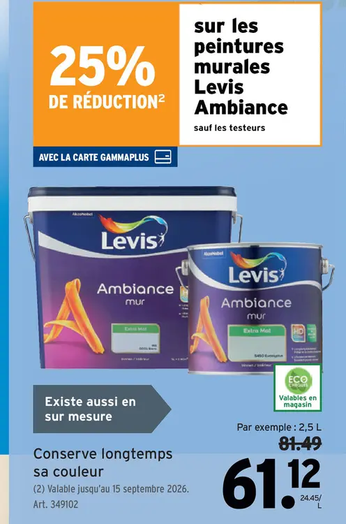 Offre: peintures murales Ambiance