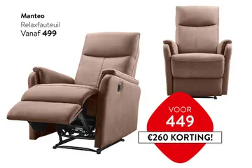Aanbieding: Manteo Relaxfauteuil