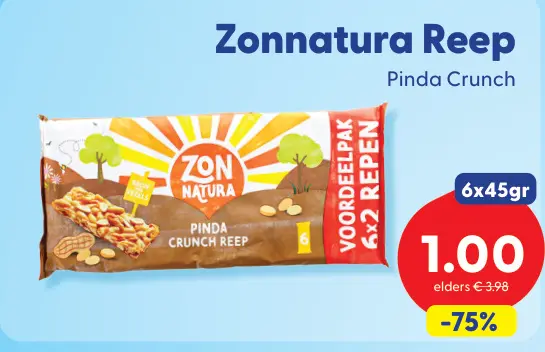 Aanbieding: Reep Pinda Crunch
