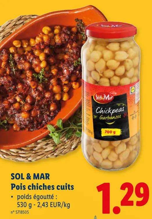 Offre: Pois chiches cuits