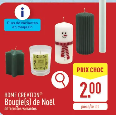 Offre: Bougie(s) de Noël