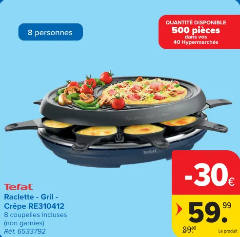 Offre: Raclette - Gril - Crêpe RE310412
