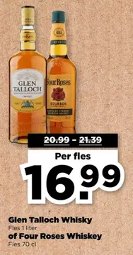 Aanbieding: Glen Talloch Whiskey of Four Roses Whiskey