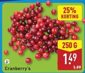 Aanbieding: Cranberry's