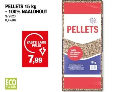 Promotie: BG pellets naaldhout 15kg