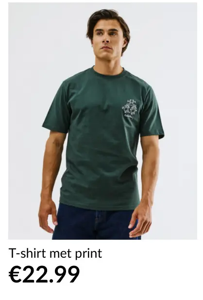 Promotie: T-shirt met print
