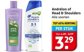 Aanbieding: Andrélon of Head & Shoulders