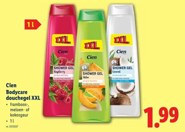 Aanbieding: Bodycare douchegel XXL