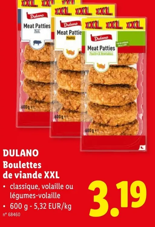 Offre: Boulettes de viande XXL