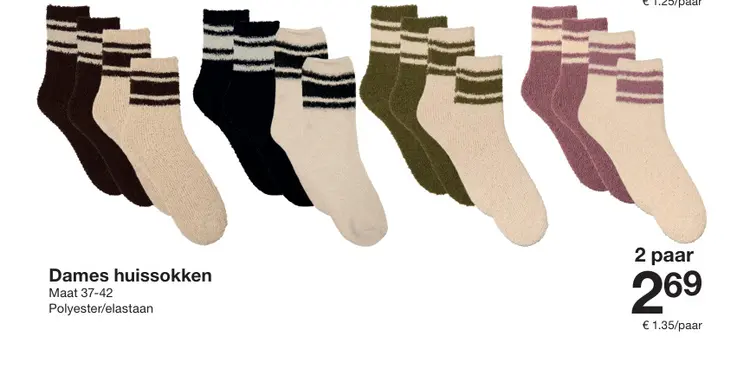 Aanbieding: Dames huissokken