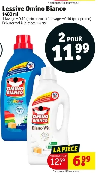 Offre: Lessive Omino Bianco