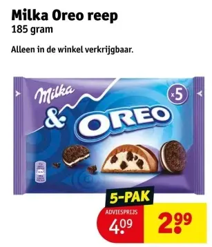 Aanbieding: Milka Oreo reep