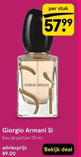 Aanbieding: Giorgio Armani Sì