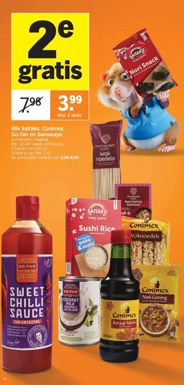 Promotie: Alle Saitaku, Conimex, Go-Tan en Samasaya