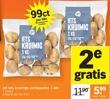 Aanbieding: AH lets kruimige aardappelen