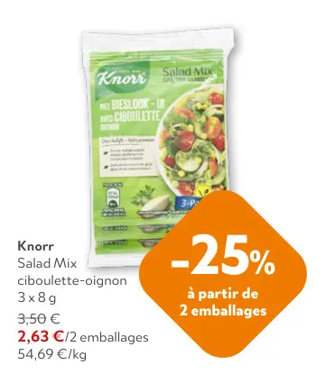 Offre: Salad Mix ciboulette-oignon