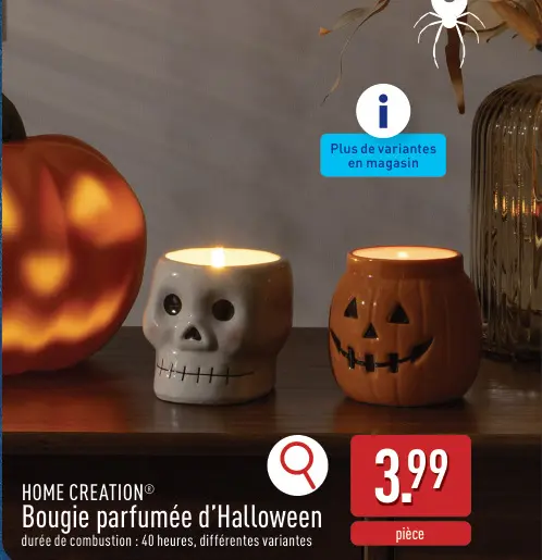 Offre: Bougie parfumée d'Halloween