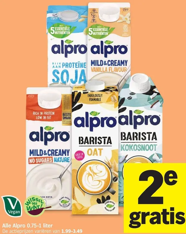 Aanbieding: Plantaardige variaties op melk en yoghurt