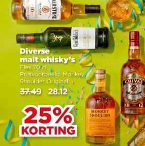 Aanbieding: Diverse malt whisky's