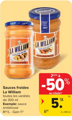 Offre: Sauces froides
