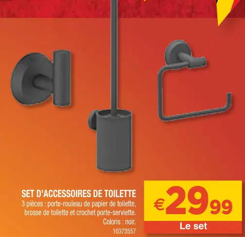 Offre: Set d'accessoires de toilette