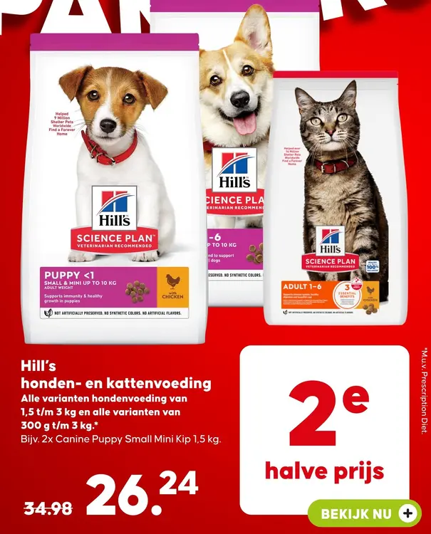 Aanbieding: honden- en kattenvoeding
