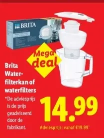 Aanbieding: Waterfilterkan of waterfilters