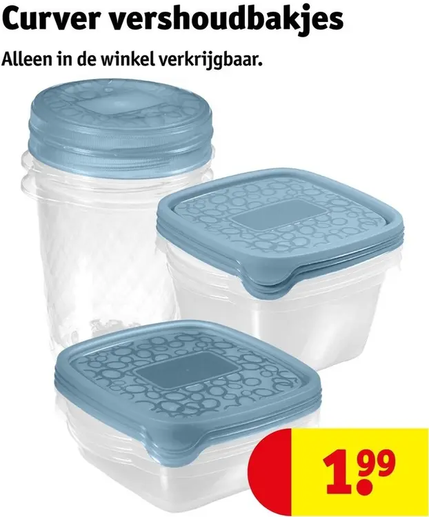 Promotie: Vershoudbakjes