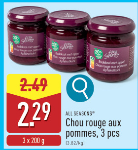 Offre: Chou rouge aux pommes