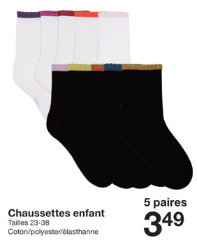 Offre: Chaussettes enfant