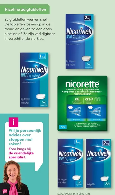 Aanbieding: Nicotine zuigtabletten