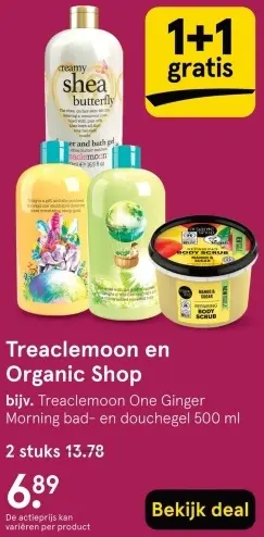 Aanbieding: Treaclemoon en Organic Shop