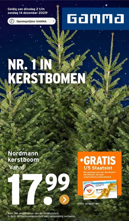 Aanbieding: Nordmann kerstboom